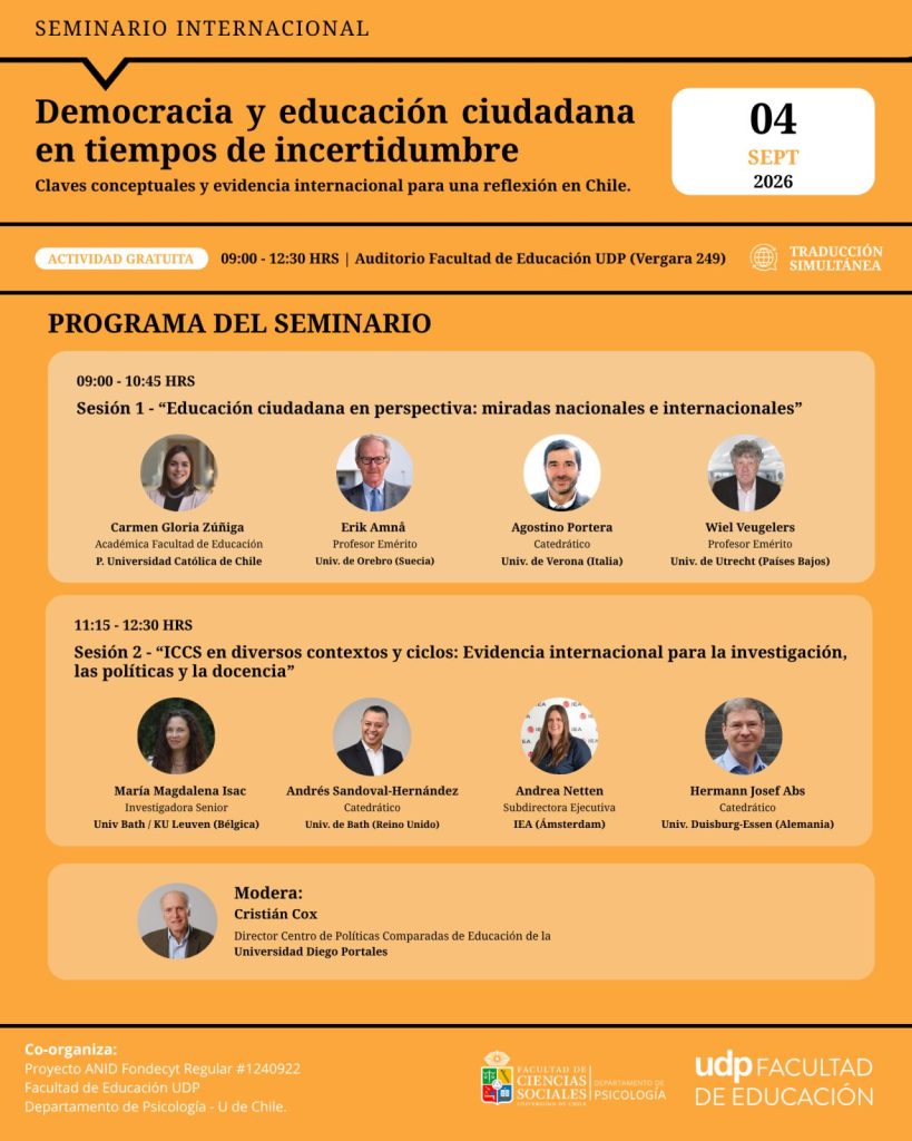 Actividad realizada en el marco de la reunión ICCS que la Universidad Diego Portales es sede y congrega a académicos de todo el mundo.
